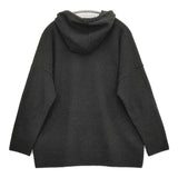 evam eva press wool parka プレスウールパーカー 定価34100円 E253K177 ニット パーカー 25AW ブラック レディース エヴァムエヴァ【中古】6-0203T♪