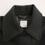 KURASHI&Trips foufouコラボ 「シックに、かろやか」バックベルトのウールコート M 定価36300円 25AW ブラック レディース クラシアンドトリップス/北欧、暮らしの道具店【中古】6-0203T♪