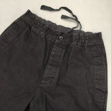 MHL. 595-2240502 WORN COTTON DRILL TROUSERS ジョガーパンツ 定価33000円 パンツ ブラック レディース エムエイチエル【中古】6-0329G△