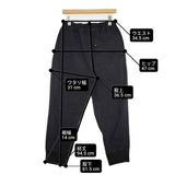MHL. 595-2240502 WORN COTTON DRILL TROUSERS ジョガーパンツ 定価33000円 パンツ ブラック レディース エムエイチエル【中古】6-0329G△