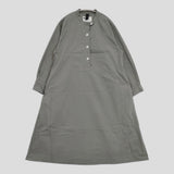 MHL. 595-4158504 WASHED COTTON POPLIN 定価35200円 サイズ2 ワンピース 24SS チャコールグレー レディース エムエイチエル【中古】6-0329M△