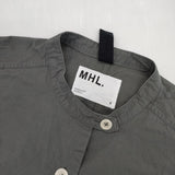 MHL. 595-4158504 WASHED COTTON POPLIN 定価35200円 サイズ2 ワンピース 24SS チャコールグレー レディース エムエイチエル【中古】6-0329M△