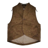 結 -YUI- ユイ コーデュロイカッタウェイベスト 定価29700円 YV-003-AN ベスト カーキ レディース【中古】6-0207T♪