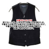 HAND ROOM 未使用品 別珍ベスト 定価28600円 サイズM 8233-2503 ベスト ブラック レディース ハンドルーム【中古】6-0207T♪