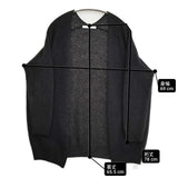 evam eva cashmere cardigan サイズM 定価38500円 E253K045 カシミヤ100％ カーディガン 25AW ブラック レディース エヴァムエヴァ【中古】6-0207T♪