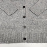 theory カシミヤ混 Lana Cash Boxy OS Cardi J サイズS カーディガン グレー レディース セオリー【中古】6-0802T∞