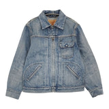 45R/45rpm ライ麦デニムの908クロスビーGジャン（インディゴ 淡） 定価69300円 デニムジャケット 24SS Lブルー レディース フォーティーファイブアールピーエム【中古】6-0207M♪