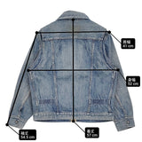 45R/45rpm ライ麦デニムの908クロスビーGジャン（インディゴ 淡） 定価69300円 デニムジャケット 24SS Lブルー レディース フォーティーファイブアールピーエム【中古】6-0207M♪