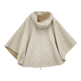 LOUIS VUITTON ウール×シルク リバーシブルポンチョ サイズTU ポンチョ 2024年 ベージュ レディース ルイ・ヴィトン【中古】6-0207T♪