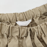 homspun 高密度ウェポンひもワイドパンツ 定価25300円 252-3357 イージー パンツ 25AW ベージュ レディース ホームスパン【中古】6-0207G♪