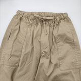 homspun 高密度ウェポンひもワイドパンツ 定価25300円 252-3357 イージー パンツ 25AW ベージュ レディース ホームスパン【中古】6-0207G♪