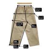 homspun 高密度ウェポンひもワイドパンツ 定価25300円 252-3357 イージー パンツ 25AW ベージュ レディース ホームスパン【中古】6-0207G♪