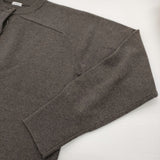 homspun ラム12Gクルーネックカーディガン 定価28600円 252-7931 カーディガン 25AW ブラウン系 レディース ホームスパン【中古】6-0207T♪