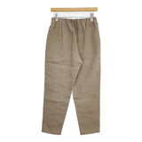 evam eva linen narrow pants リネンナローパンツ 定価28600円 E213T027 サイズ1 イージー パンツ ベージュ レディース エヴァムエヴァ【中古】6-0328M♪