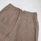 evam eva linen narrow pants リネンナローパンツ 定価28600円 E213T027 サイズ1 イージー パンツ ベージュ レディース エヴァムエヴァ【中古】6-0328M♪