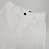 MARGARET HOWELL COTTON LINEN TWILL TROUSERS 定価36300円 578-4143030 サイズ1 パンツ 24SS ホワイト レディース マーガレットハウエル【中古】6-0328M♪