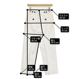 MARGARET HOWELL COTTON LINEN TWILL TROUSERS 定価36300円 578-4143030 サイズ1 パンツ 24SS ホワイト レディース マーガレットハウエル【中古】6-0328M♪