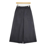 MARGARET HOWELL PLAIN WEAVE COTTON LINEN TROUSERS 定価38500円 578-4144001 パンツ 24SS ブラック レディース マーガレットハウエル【中古】6-0328M♪
