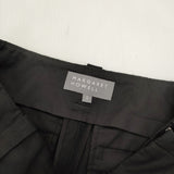 MARGARET HOWELL PLAIN WEAVE COTTON LINEN TROUSERS 定価38500円 578-4144001 パンツ 24SS ブラック レディース マーガレットハウエル【中古】6-0328M♪