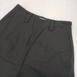 MARGARET HOWELL PLAIN WEAVE COTTON LINEN TROUSERS 定価38500円 578-4144001 パンツ 24SS ブラック レディース マーガレットハウエル【中古】6-0328M♪