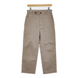 MHL. NATURAL COTTON TWILL TROUSERS 定価31900円 サイズ1 595-5243201 パンツ 25AW グレージュ レディース エムエイチエル【中古】6-0207G♪