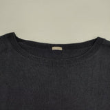 MARGARET HOWELL 589-0163602 リネンコットン サイズF セーター ニット ネイビー レディース マーガレットハウエル【中古】6-0802M∞