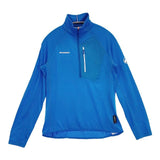 Mammut POLARTEC エナジー ライト ミッドレイヤー ハーフ ジップ プル トップス カットソー ブルー レディース マムート【中古】6-0509M∞