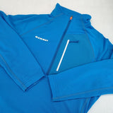 Mammut POLARTEC エナジー ライト ミッドレイヤー ハーフ ジップ プル トップス カットソー ブルー レディース マムート【中古】6-0509M∞