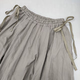 TとA A skirt オーガニックコットン サーキュラースカート 宝島染工 ao ロングスカート グレージュ レディース【中古】6-0328G♪