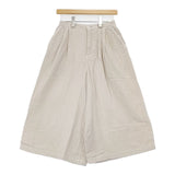 ao daikanyama コットンガーゼ 日本製 ワイド パンツ ベージュ レディース アオ代官山【中古】6-0608M∞