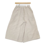 ao daikanyama コットンガーゼ 日本製 ワイド パンツ ベージュ レディース アオ代官山【中古】6-0608M∞