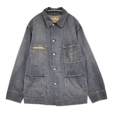 45R/45rpm 麦デニムの908カバーオール（影色納戸 重）定価58300円 デニムジャケット ネイビー レディース フォーティーファイブアールピーエム【中古】6-0207M♪