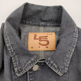 45R/45rpm 麦デニムの908カバーオール（影色納戸 重）定価58300円 デニムジャケット ネイビー レディース フォーティーファイブアールピーエム【中古】6-0207M♪