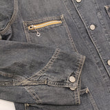 45R/45rpm 麦デニムの908カバーオール（影色納戸 重）定価58300円 デニムジャケット ネイビー レディース フォーティーファイブアールピーエム【中古】6-0207M♪