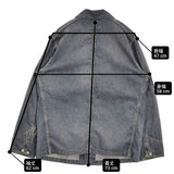 45R/45rpm 麦デニムの908カバーオール（影色納戸 重）定価58300円 デニムジャケット ネイビー レディース フォーティーファイブアールピーエム【中古】6-0207M♪