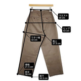 NEAT ツータックチノ ハイウエスト サイズXXS チノパンツ ブラウン レディース ニート【中古】6-0328G♪