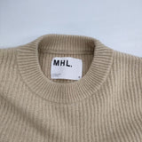 MHL. FINE SHETLAND 595-2263505 セーター ニット ベージュ レディース エムエイチエル【中古】6-0802T∞
