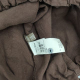 nest Robe リネン近江晒ドロストシャツ 01224-1281 ブラウス シャツ ブラウン レディース ネストローブ【中古】6-0608M∞