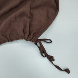 nest Robe リネン近江晒ドロストシャツ 01224-1281 ブラウス シャツ ブラウン レディース ネストローブ【中古】6-0608M∞
