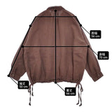 nest Robe リネン近江晒ドロストシャツ 01224-1281 ブラウス シャツ ブラウン レディース ネストローブ【中古】6-0608M∞