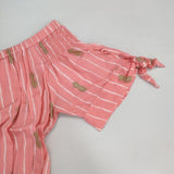 Angels by the Sea Hawaii エンジェルズバイザシー パイナップル柄 ストライプ レーヨン ワンピース ピンク レディース【中古】6-0611S∞