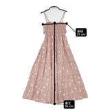 Angels by the Sea Hawaii エンジェルズバイザシー パイナップル柄 ストライプ レーヨン キャミソール ワンピース ピンク レディース【中古】6-0611S∞