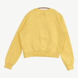 STUSSY クルーネック ヤシの木 プリント サイズS スウェット イエロー レディース ステューシー【中古】6-0328M♪