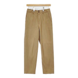 Morris&Sons コットン ストレッチ センタープレススラックス パンツ ベージュ レディース モリスアンドサンズ【中古】6-0802T∞