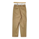 Morris&Sons コットン ストレッチ センタープレススラックス パンツ ベージュ レディース モリスアンドサンズ【中古】6-0802T∞