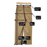 Morris&Sons コットン ストレッチ センタープレススラックス パンツ ベージュ レディース モリスアンドサンズ【中古】6-0802T∞