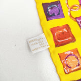 GUCCI チェーン ホースビット シルク スカーフ イエロー 多色 レディース グッチ【中古】6-0223G◎