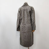 nest Robe リネン カシュクール ワンピース ローブ 小花柄 01114-2014 ガウン コート グレー レディース ネストローブ【中古】6-0516M∞