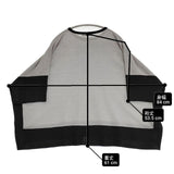 Lelill ハイテクバイカラーケープ 定価15400円 12530412 ワイド セーター ニット グレー ブラック レディース レリル【中古】6-0516M∞