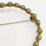 mina perhonen tambourine 真鍮ブローチ サークル ua7104 ブローチ ゴールド レディース ミナペルホネン【中古】6-0223G◎